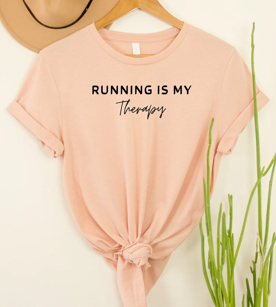 Running Is My Therapy Shirt