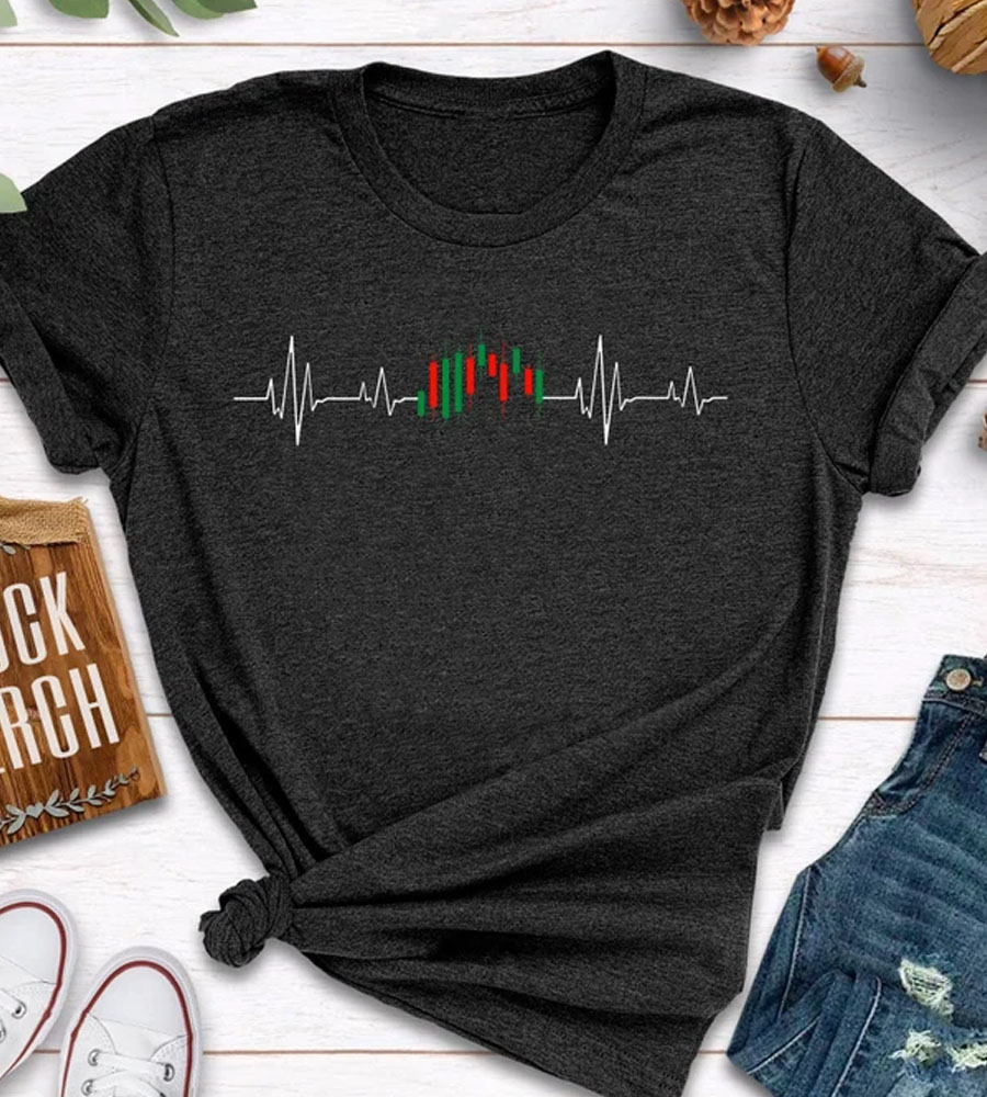 Stock Investor Heartbeat Shirt
