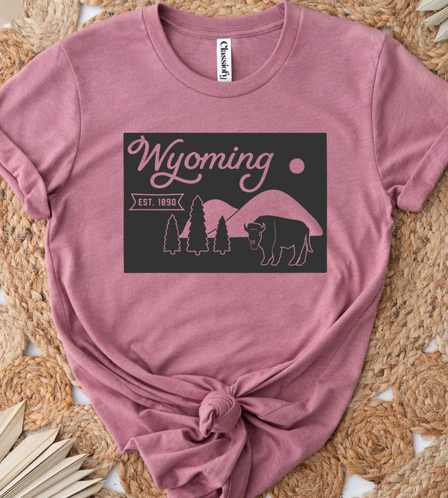 Wyoming Map Shirt